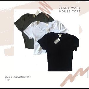 jeans warehouse crop tops